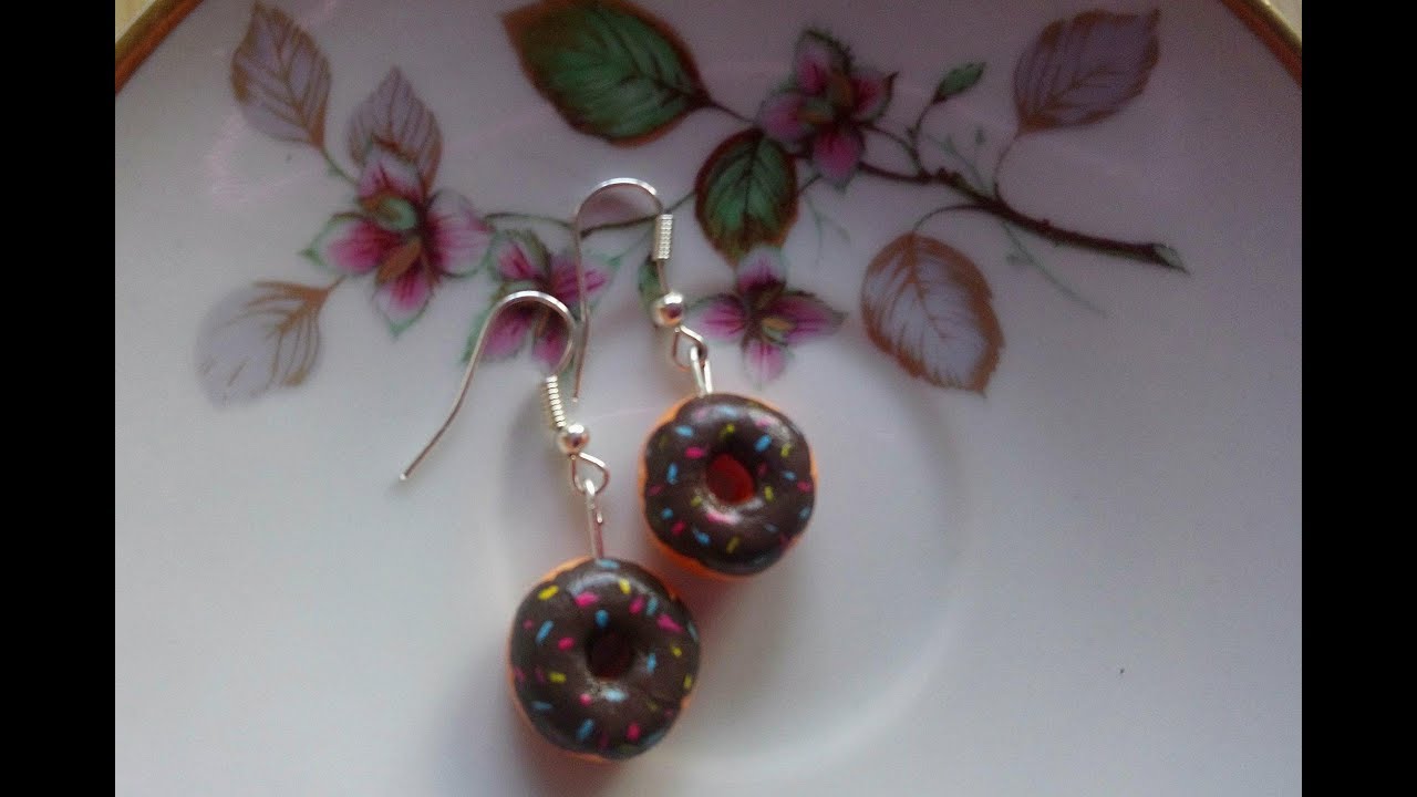 ¡¡ARETES EN FORMA DE COMIDA!! ( DONITAS ) Hazlos tú mismo ♥