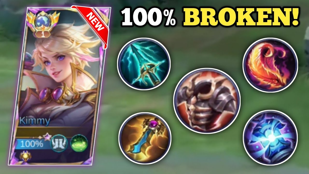 KIMMY 100% BROKEN BUILD IN MYTHICAL HONOR! (must try!💀) KIMMY BEST BUILD -MLBB