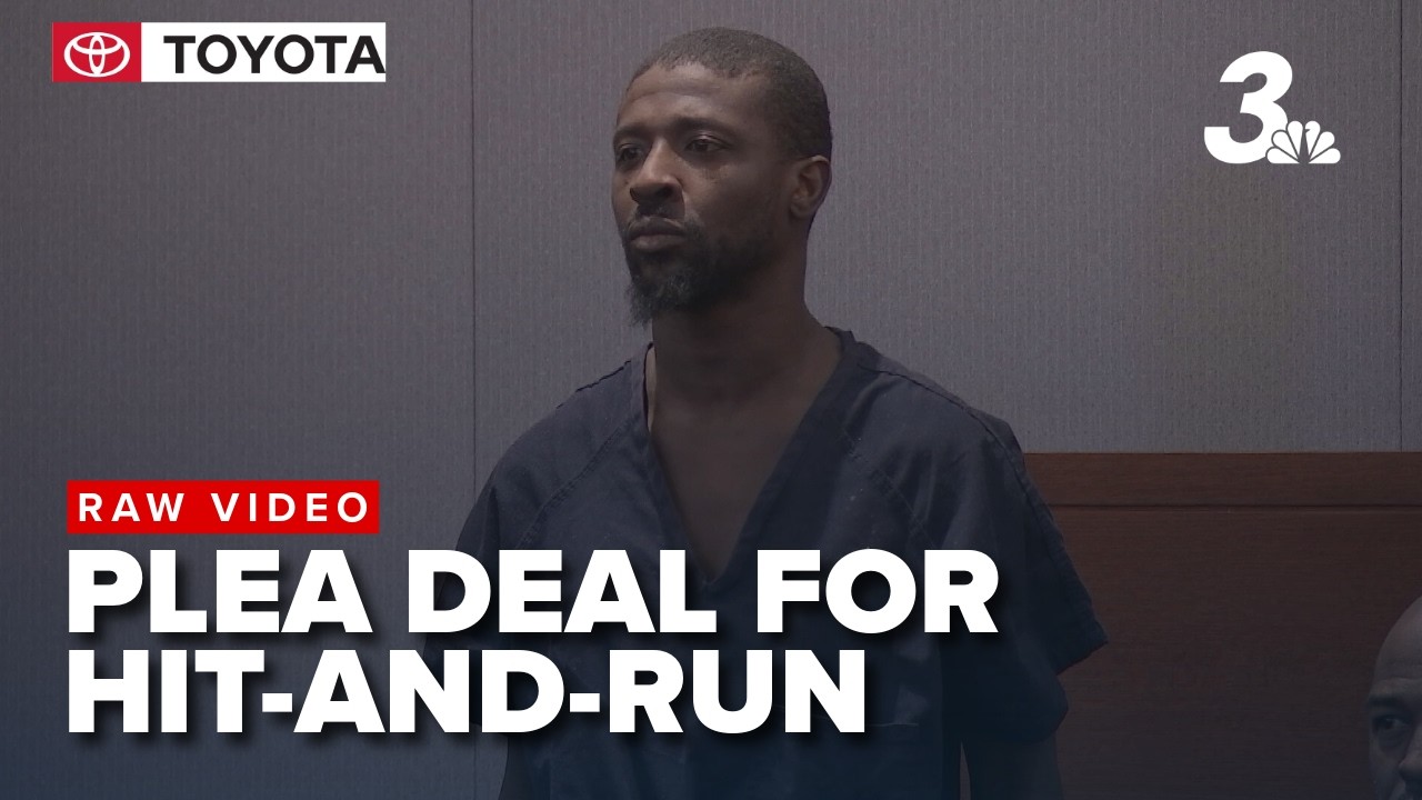 Raw video: Man charged in crash that killed 12-year-old Las Vegas boy reaches plea deal