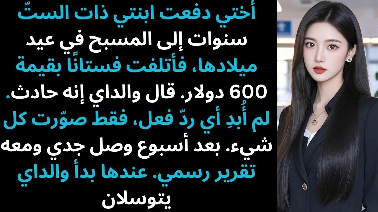 أختي أتلفت فستان ابنتي بقيمة 600 دولار 