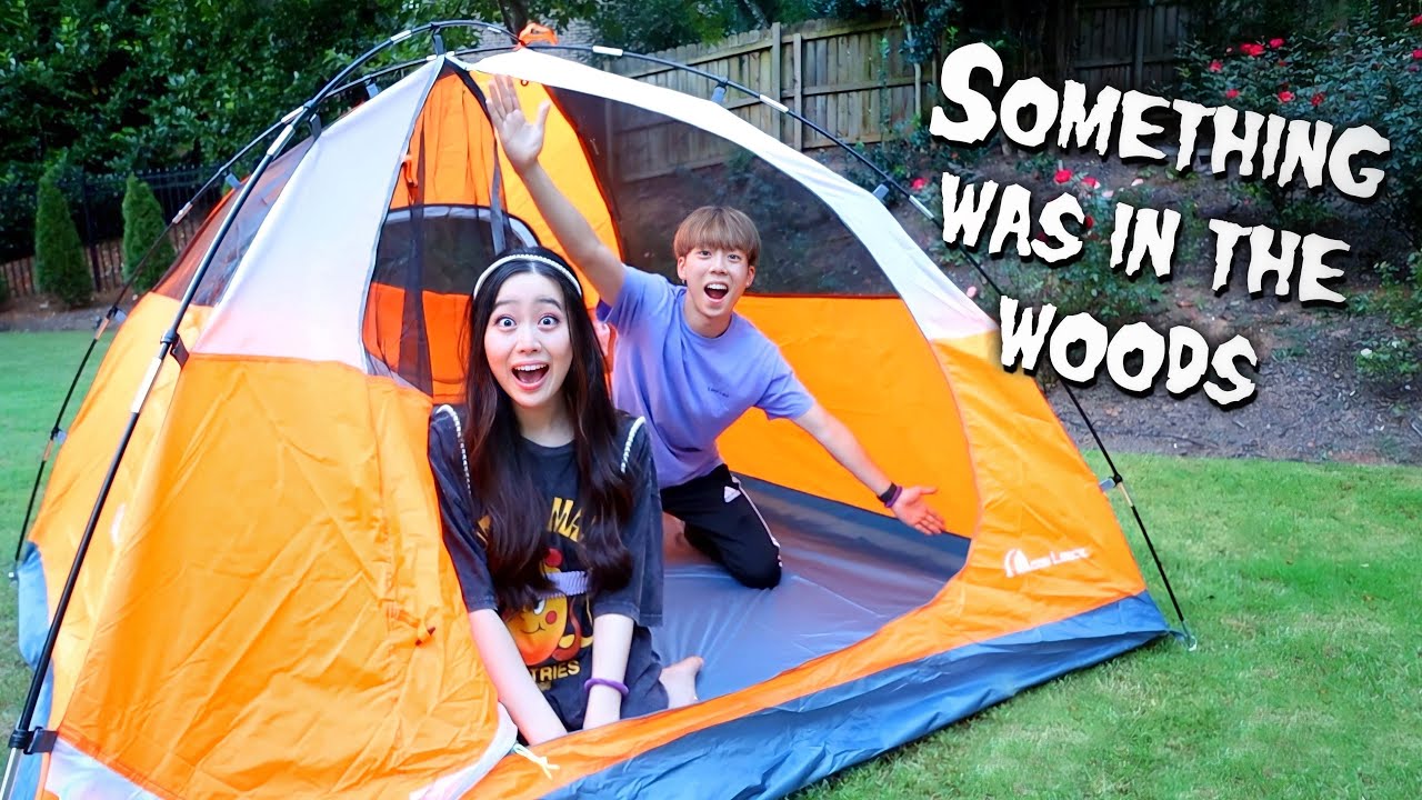 We Went Camping In Our Backyard *but there was something in the woods...