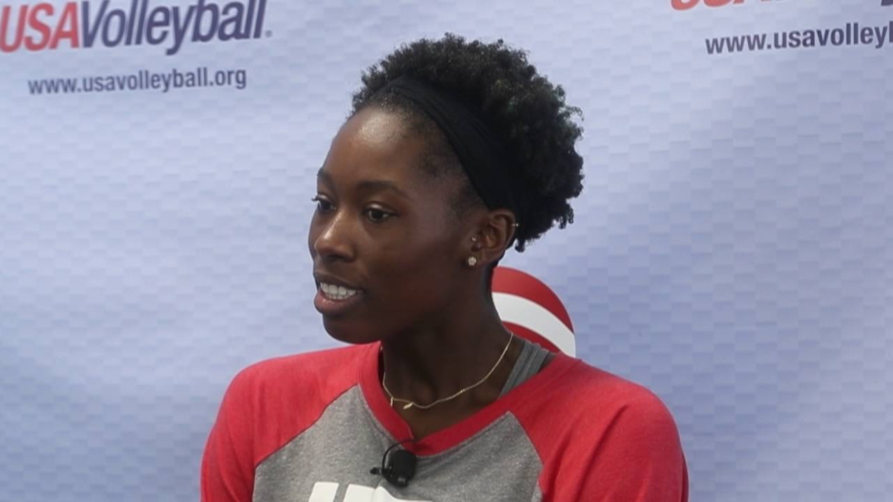 Megan Easy visits with VolleyballMag.com