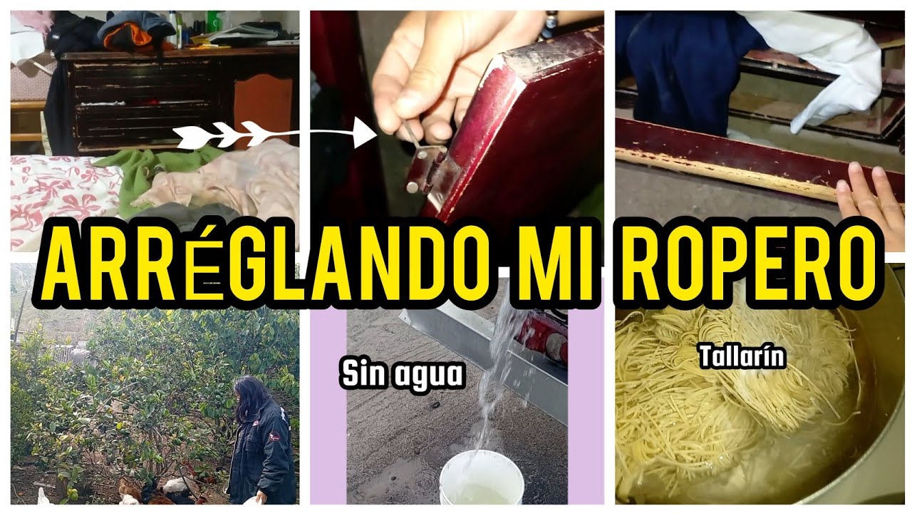 ✨ARREGLO mi ROPERO✨ / Sin agua 💧otra vez / tallarín y más ✅