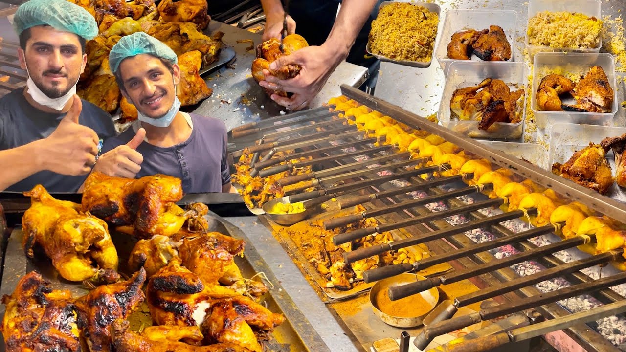 Heera Chargha House | Chicken Chargha | Longest BBQ Grill in Lahore | Best Selling Point of Chargha