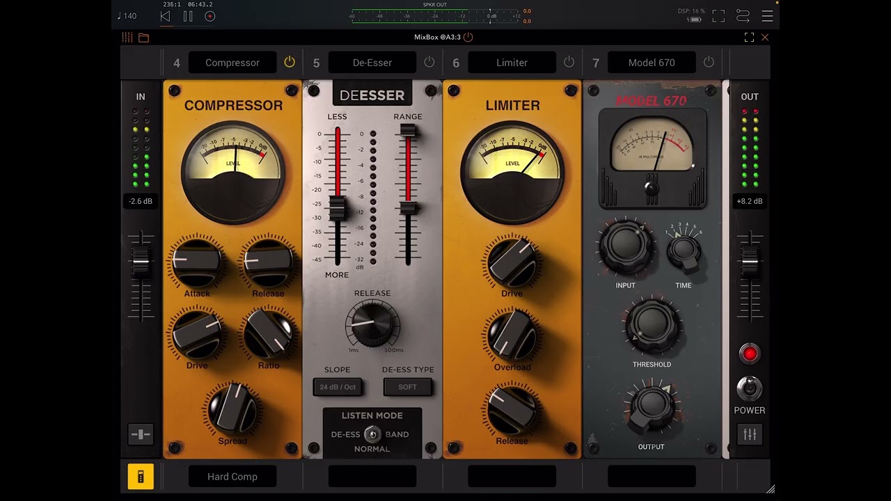 IK Multimedia MIXBOX Compressors | AUv3 iOS iPad Compressors plug-ins 
