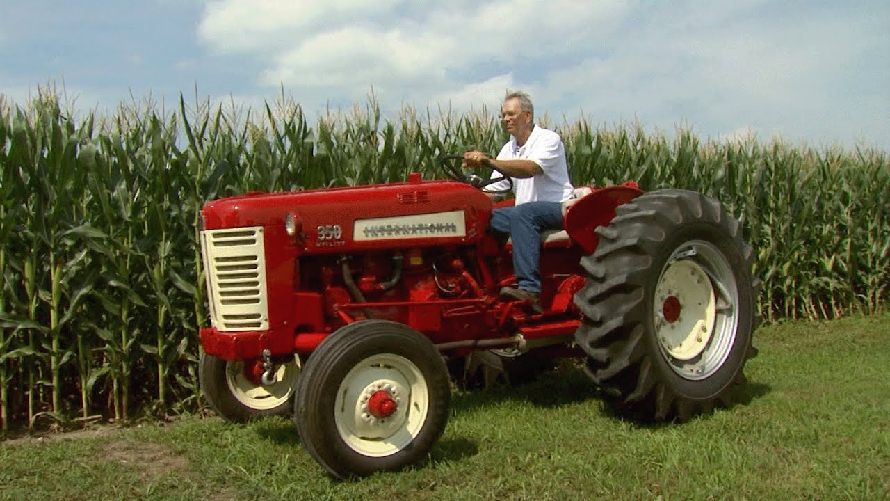 У папы были КРАСНЫЕ тракторы! ПОСМОТРИТЕ на универсальный трактор I-H 350 1958 года выпуска, кото...