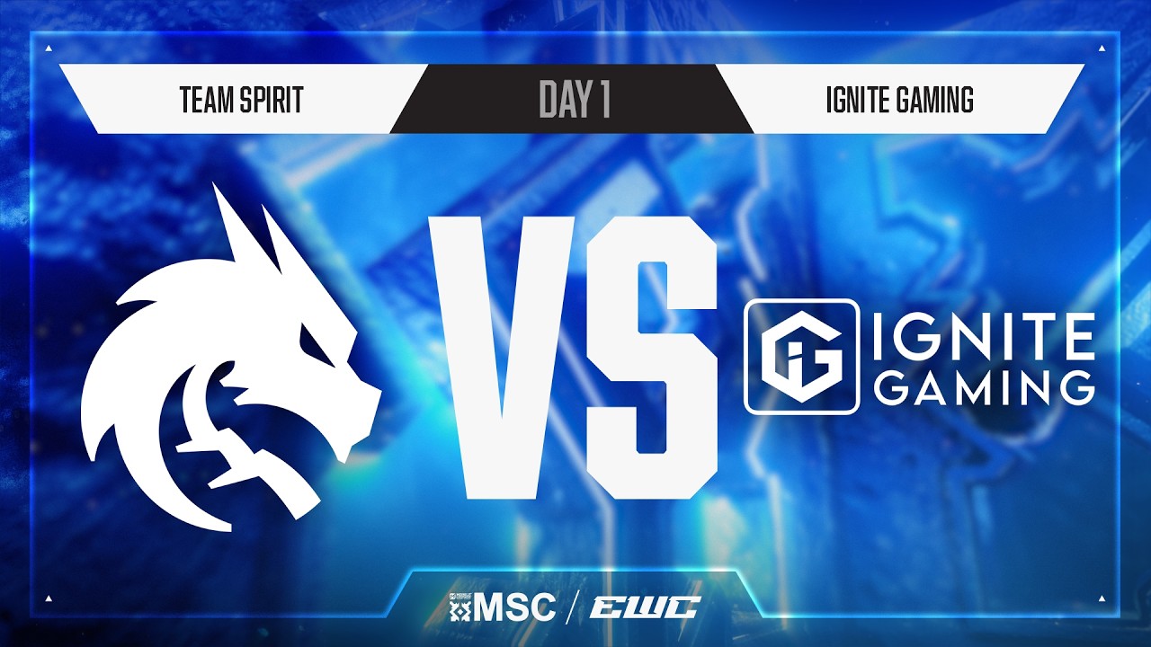 Team Spirit vs IGNITE Gaming | Day 1 | Group Stage | MSC at EWC 26