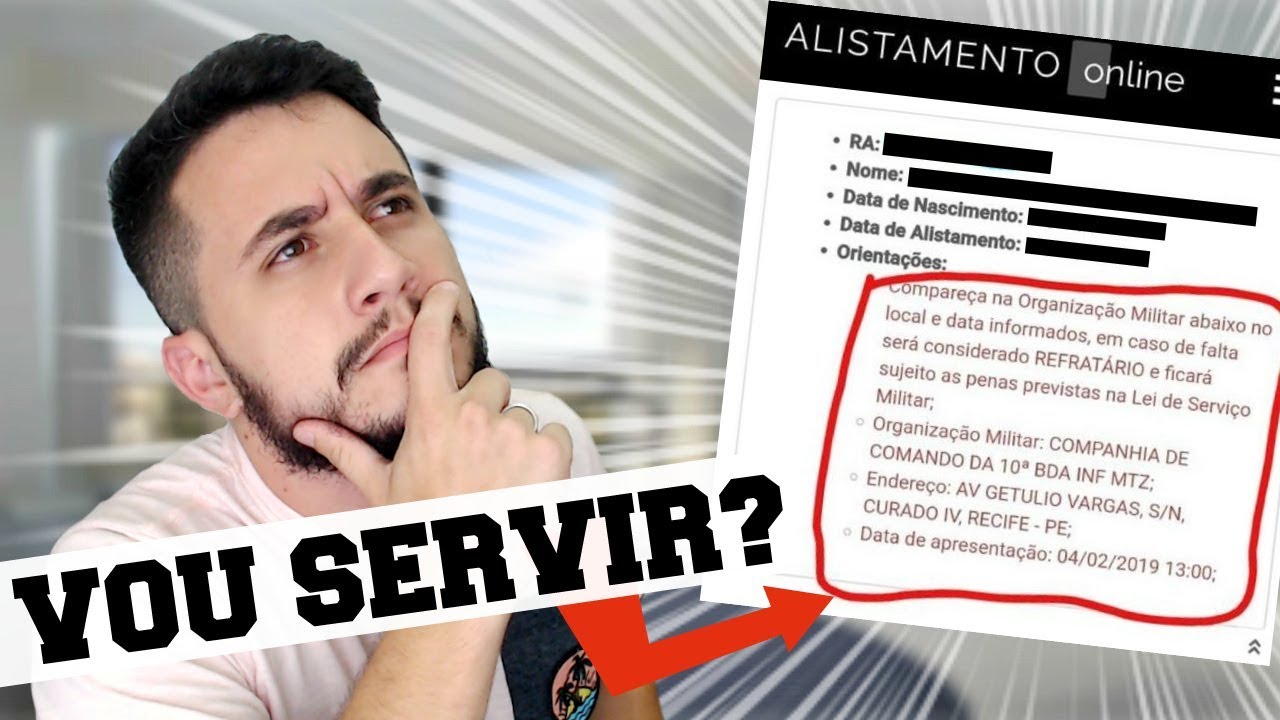 SERÁ QUE VOU SERVIR AO EXERCITO? O QUE ACONTECE AGORA? - Watch Lopes