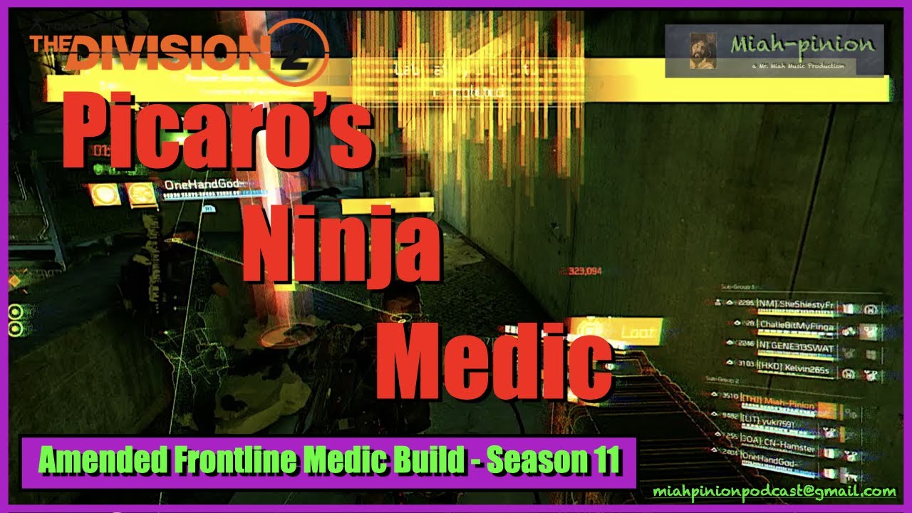 Picaro's Ninja Medic - Amended Frontline Healer Build - NinjaBike, Picaro's, Empathic Resolve