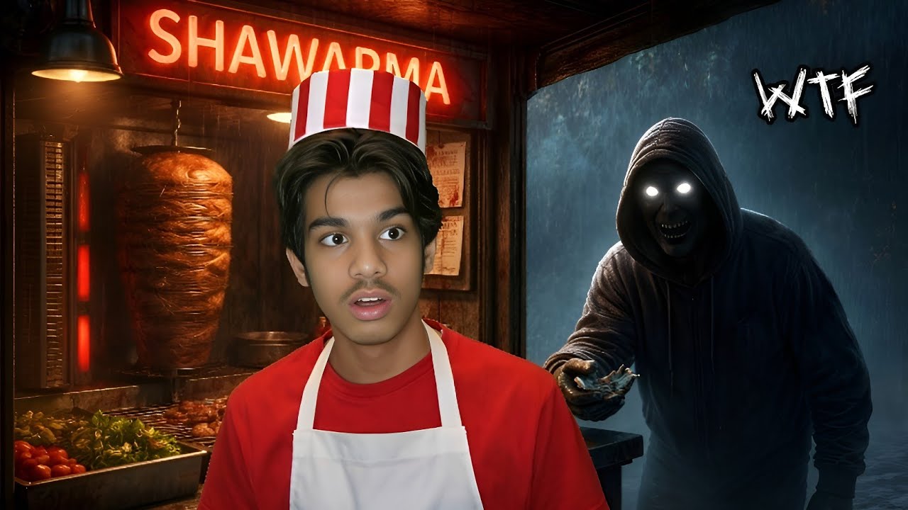 I SOLD SHAWARMA… TO A GHOST?! 😱 NIGHT SHIFT HORROR GAME ✅