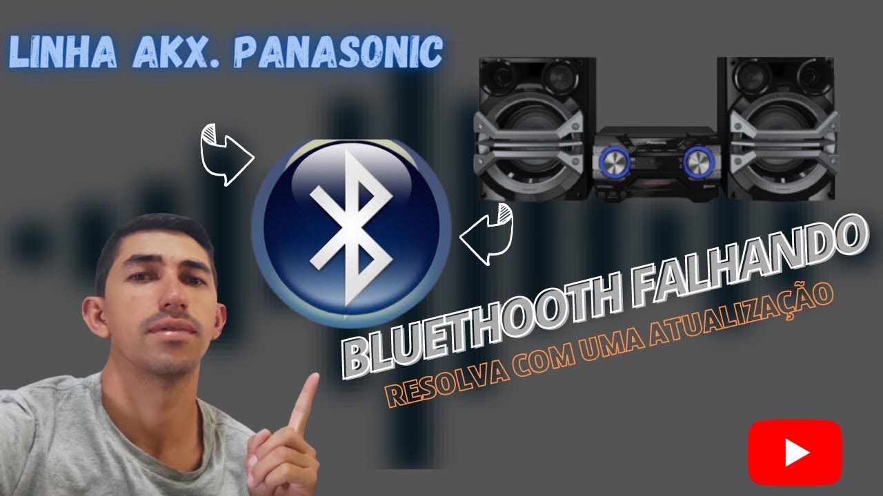 Como conserta problema no Bluetooth da linha Akx da Panasonic usando o celular.