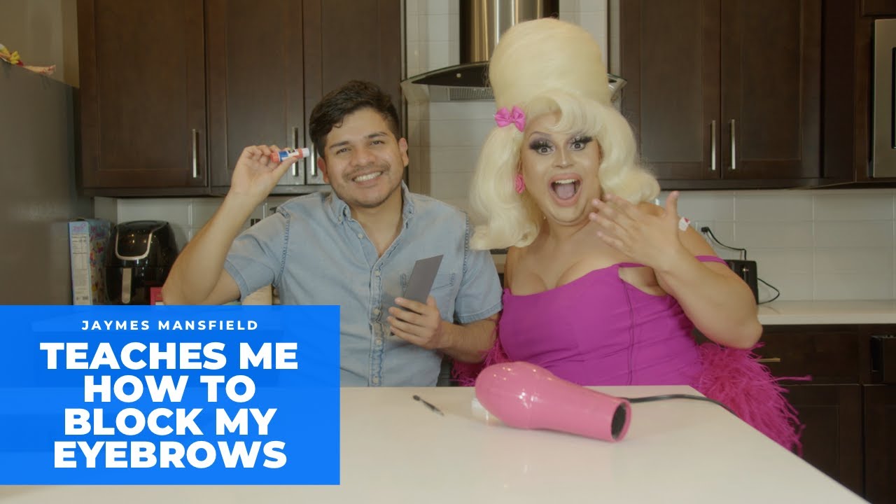 JAYMES MANSFIELD TEACHES ME HOW TO BLOCK MY EYEBROWS