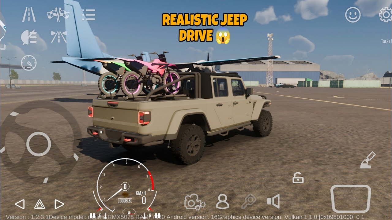 Car Parking Multiplayer 2 Mobile Gameplay  Realistic Jeep Gladiator Drive #carparkingmultiplayer 
