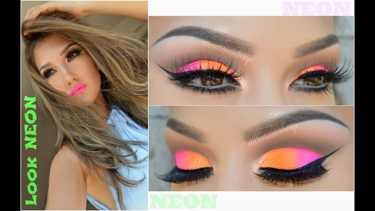 ╰☆ ☞ MAQUILLAJE NEON  ☜  ツ  ♥  NEON MAKEUP
