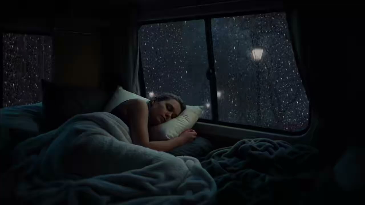 Car Roof Rainstorm ⛈️ Heavy Rainfall Ambience for Deep Sleep and Total Relaxation