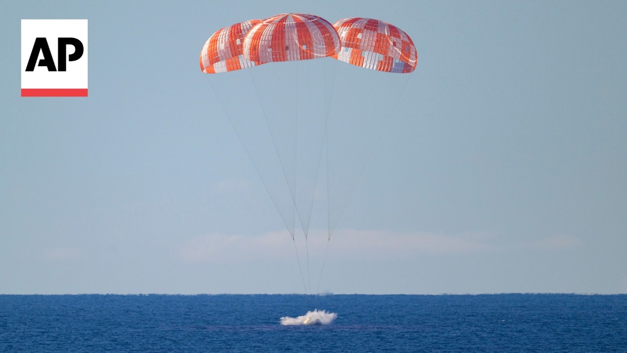 WATCH: Artemis II astronauts return to Earth with splashdown