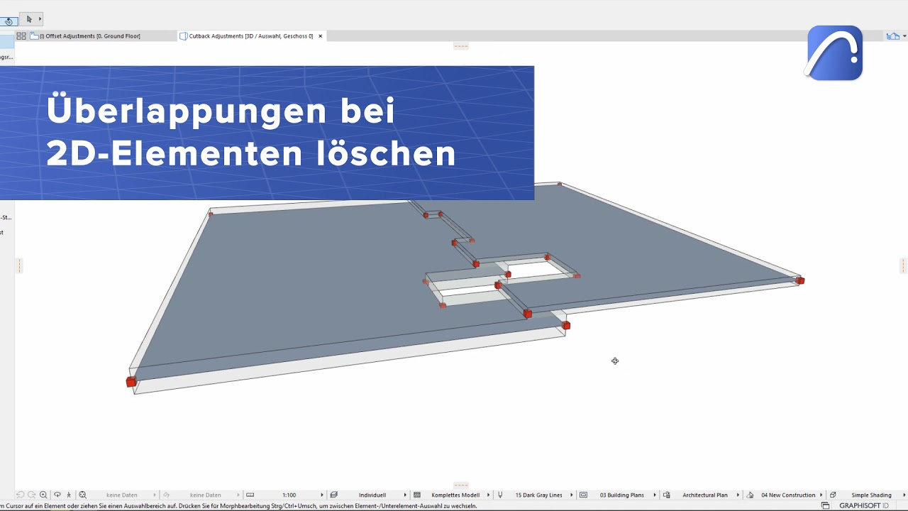 Verbesserungen des Analysemodells in Archicad