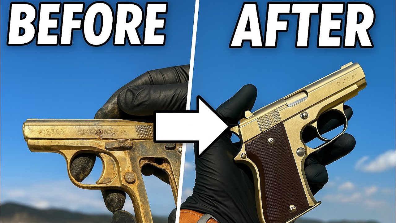 From rusty to pristine! Watch me restore a Star Spain pistol and test fire at end.