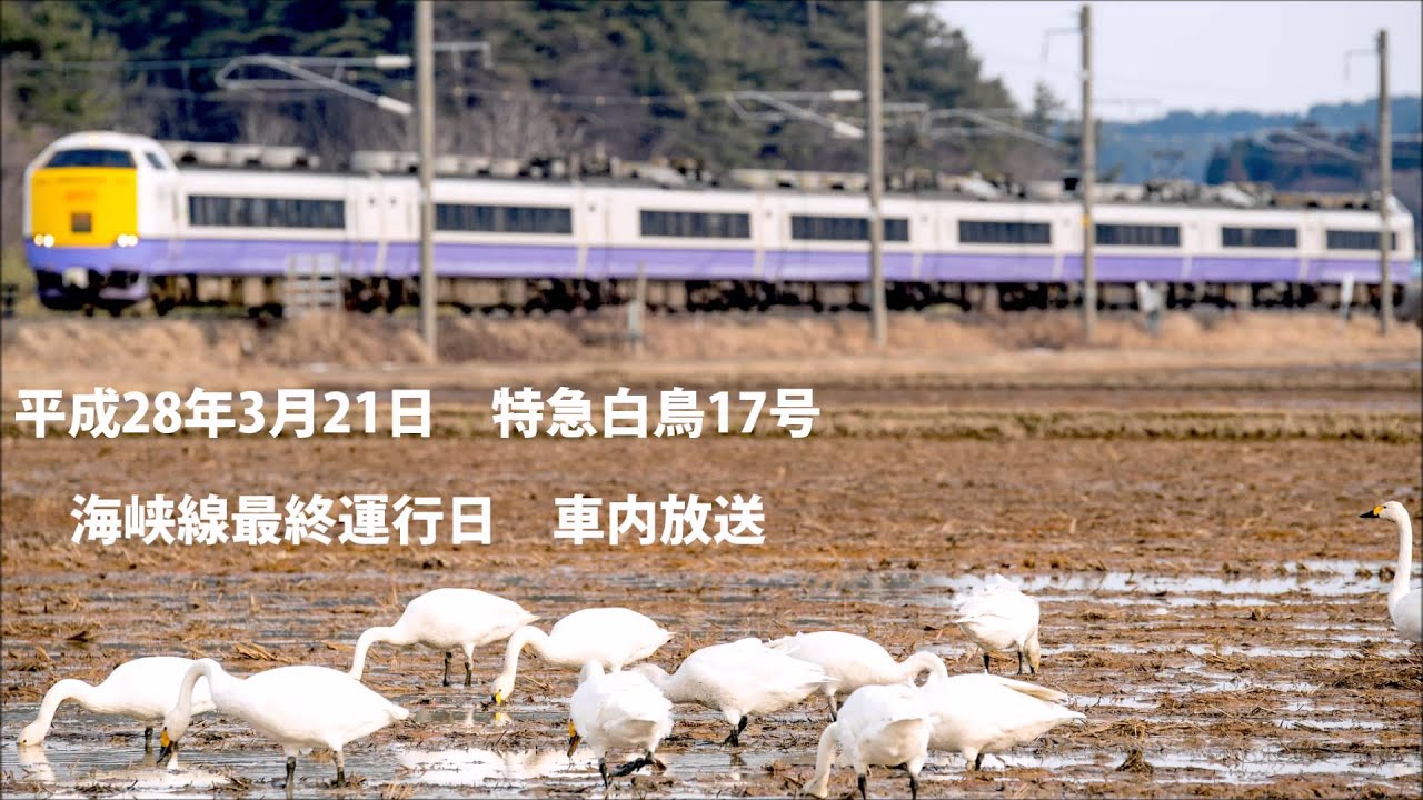 平成28年3月21日　特急白鳥17号　海峡線さよなら放送