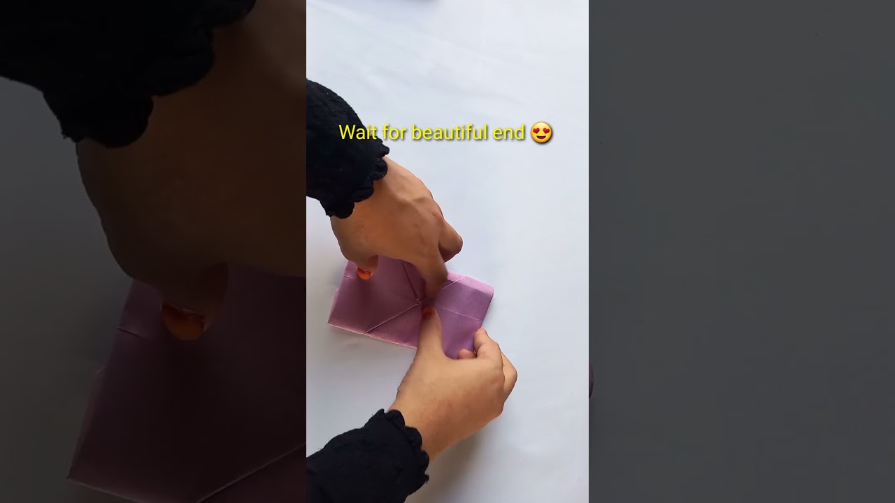 Easy no glue paper craft idea #diy#noglue#papercraft#shorts