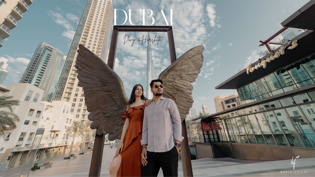 Dubai Pre Wedding Teaser 2024 | Divy & Harshita | Harshil Films