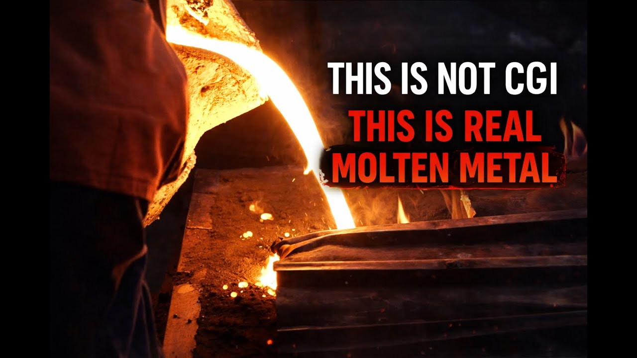 This Is Not CGI. This Is Molten Metal | Cast Iron Foundry  | INSIDE FACTORY POLAK IRON CASTINGS
