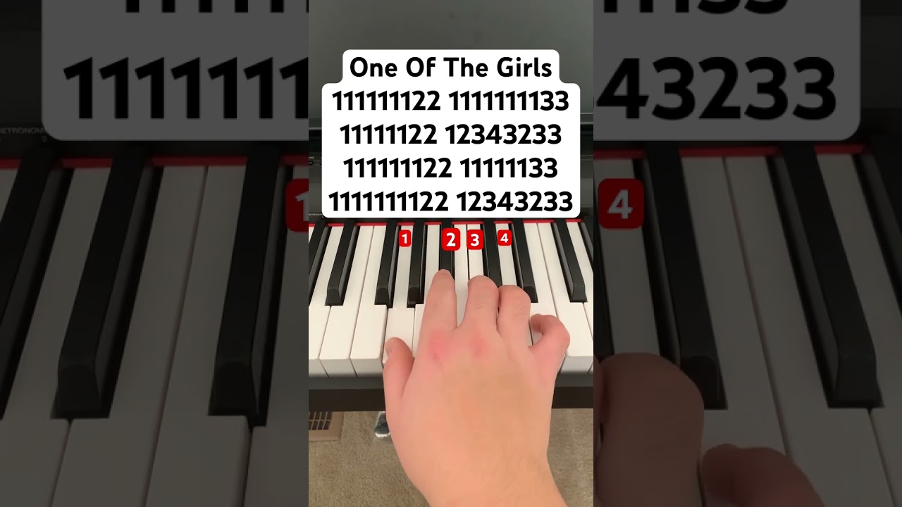 One Of The Girls // follow my ig: jessnotes123 #piano #pianotutorial #pianomusic #jennie #theidol