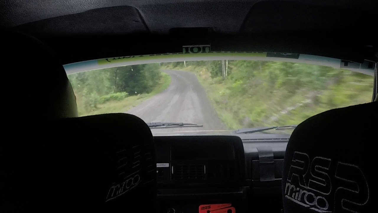 Rally Killingen 2019 SS3 Emil Andersson & Kim Rauséus 108.1 km/h average speed!
