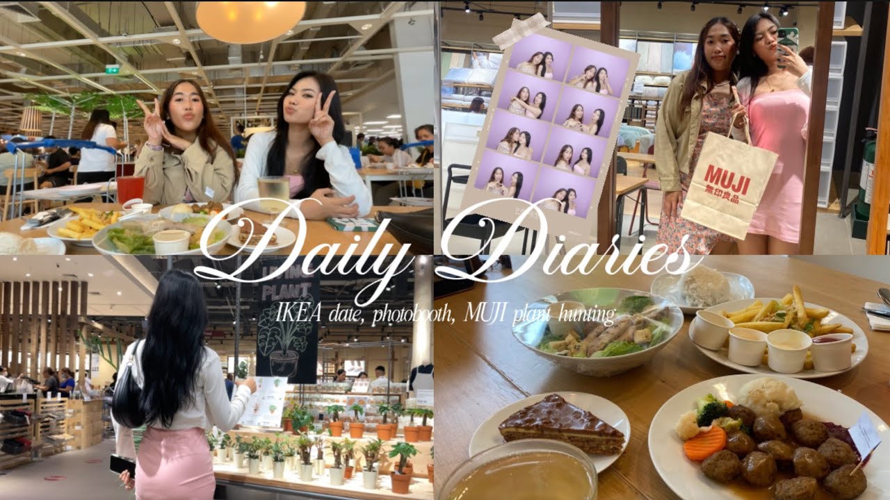 Daily Diaries | IKEA Date, Photo Booth & MUJI Plant Hunting 🥗📸🪴