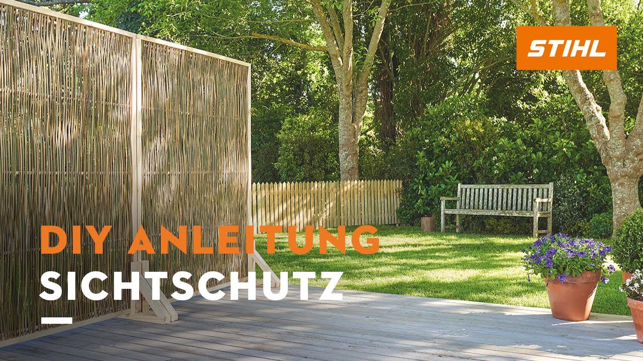 Mobilen Sichtschutz für Garten oder Balkon bauen | DIY Anleitung