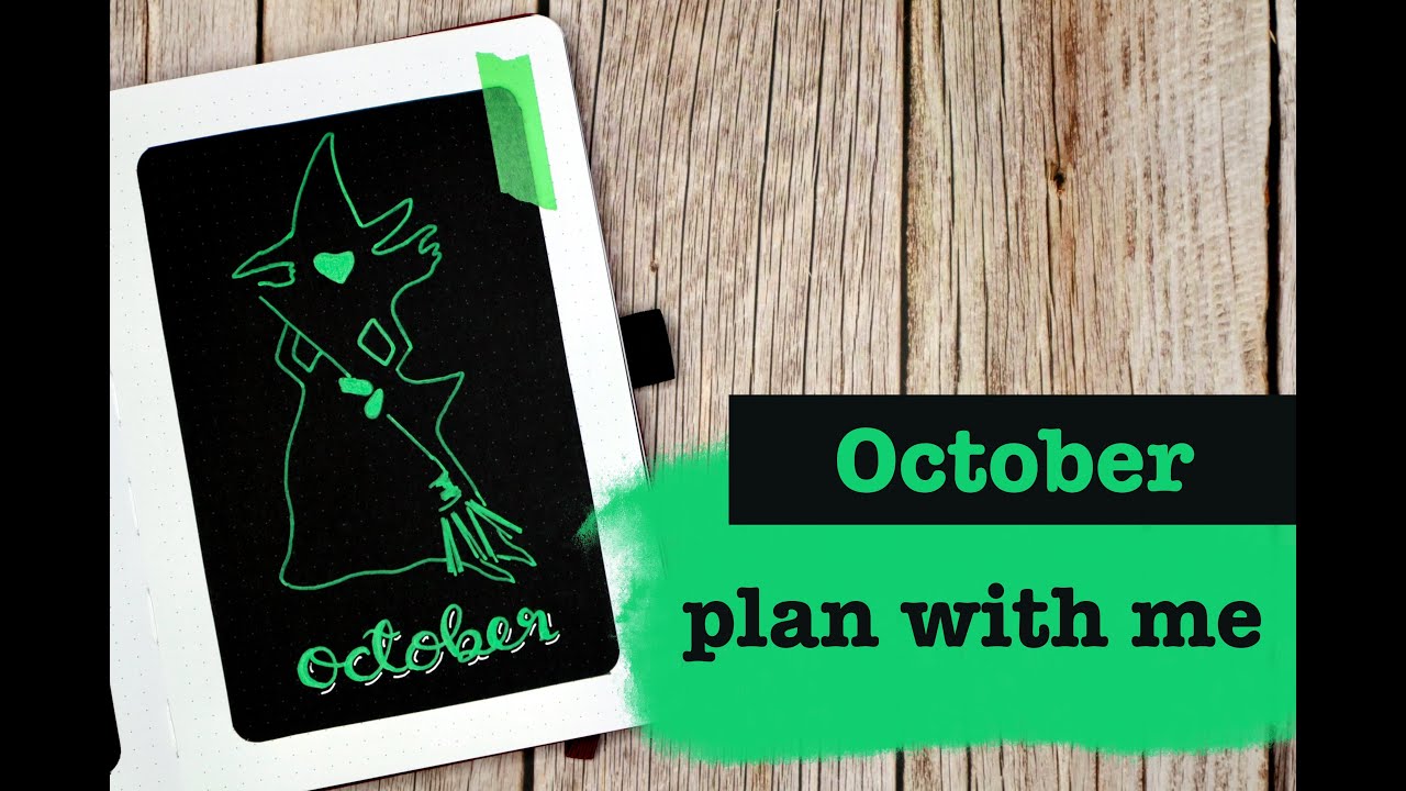 Plan With Me | October 2021 | Bullet Journal Set Up - Halloween / Wicked