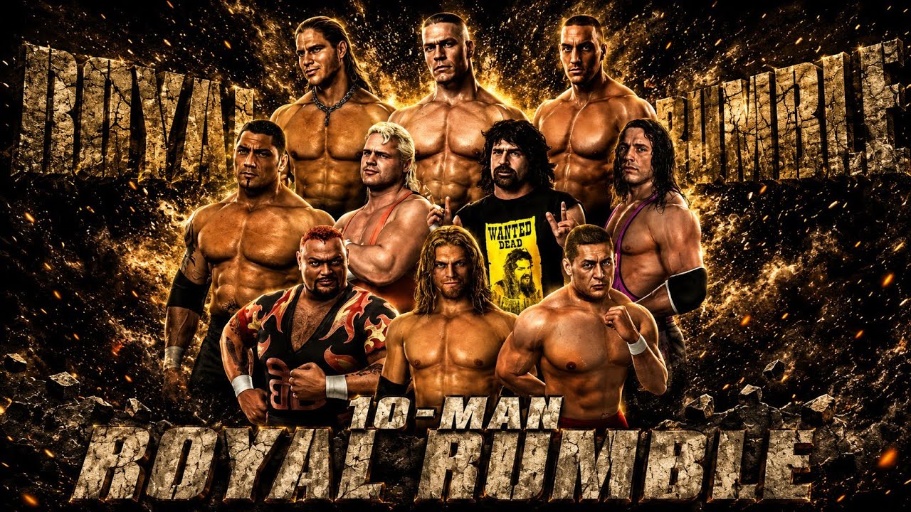 Матч «Королевская битва» с участием 10 человек | WWE Smackdown против Raw 2007