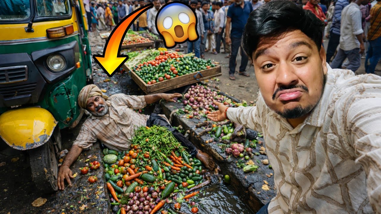 Live Accident Ho Gya || Fruit Vendor Ka Nuksaan Ho gya 😱