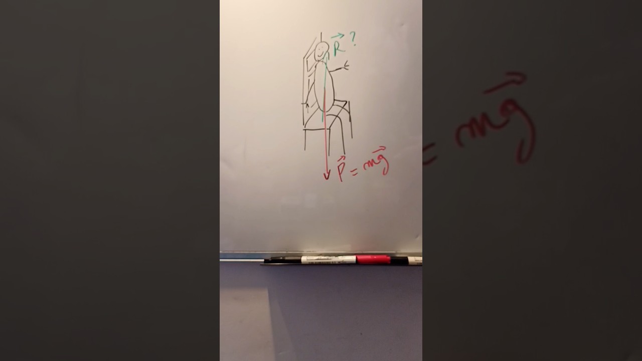 Quelle force permet de ne pas traverser une chaise ? #physique #science