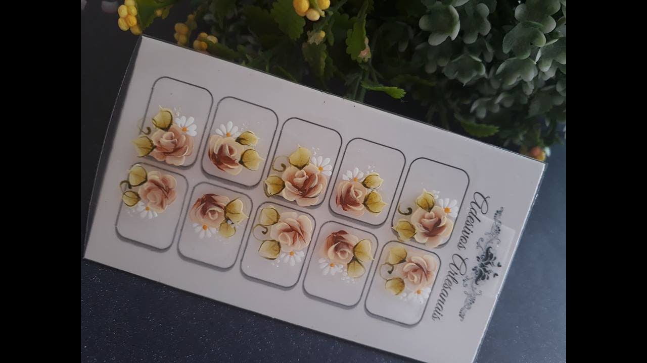 Passo a passo Carga dupla  flor marrom // Parte 1  (Elaine Souza)