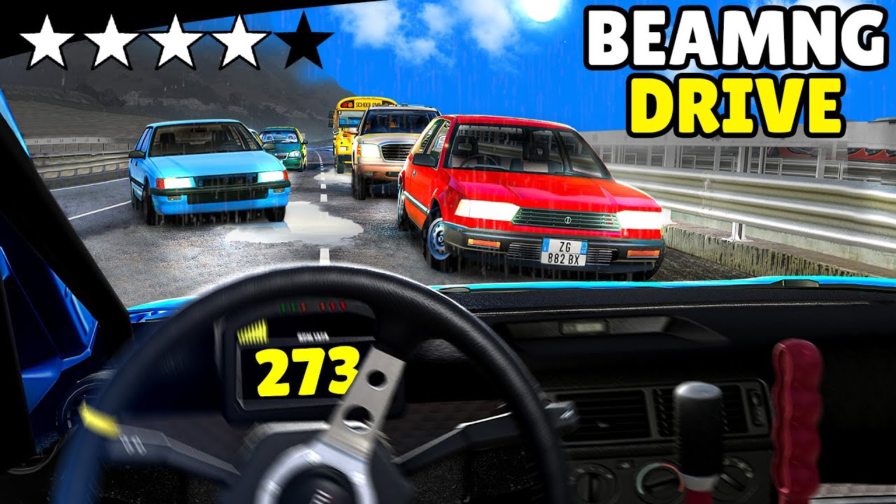 273 km/u ACHTERVOLGING DOOR HET VERKEER !! ⭐ | BeamNG