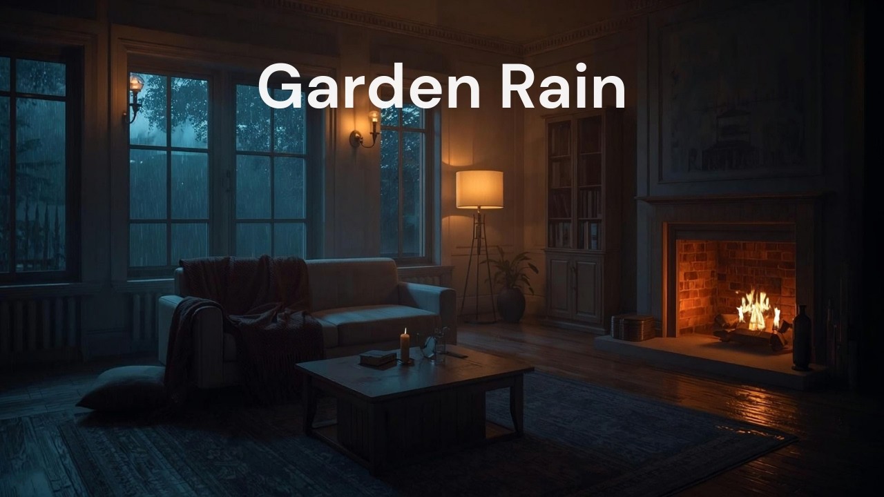 Hidden Garden Rain | Secret Courtyard Ambience for Deep Sleep | 3 Hours