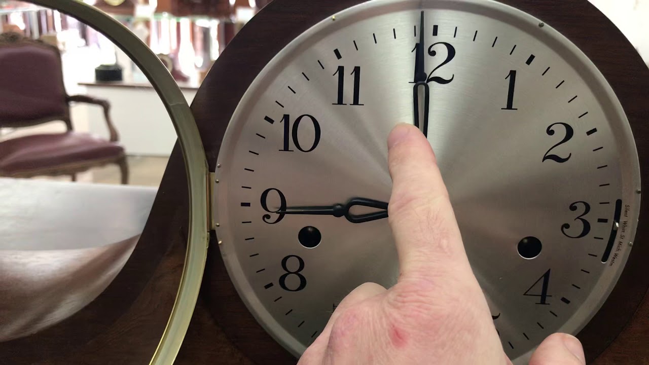 HERMLE CAMEL BACK MANTEL CLOCK