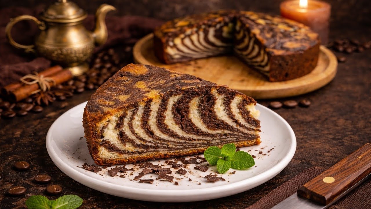 Zebra Butter Cake (Easy, Delicious)