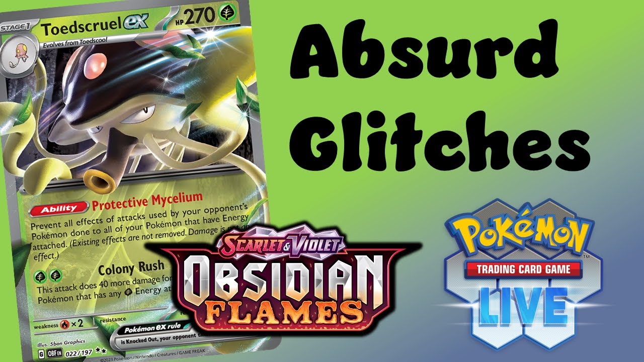 PTCGL Toedscruel Glitch Showcase + AI Fail