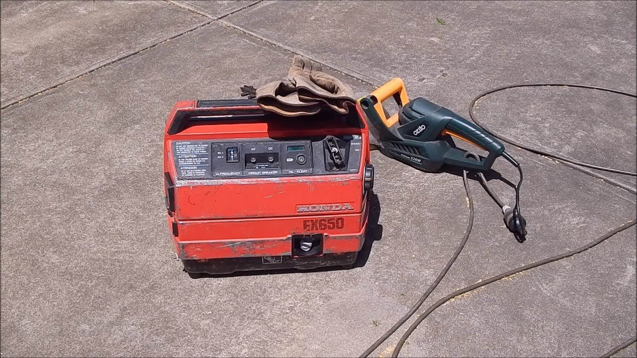 My rescued roadside junk EX650 Honda generator runs great