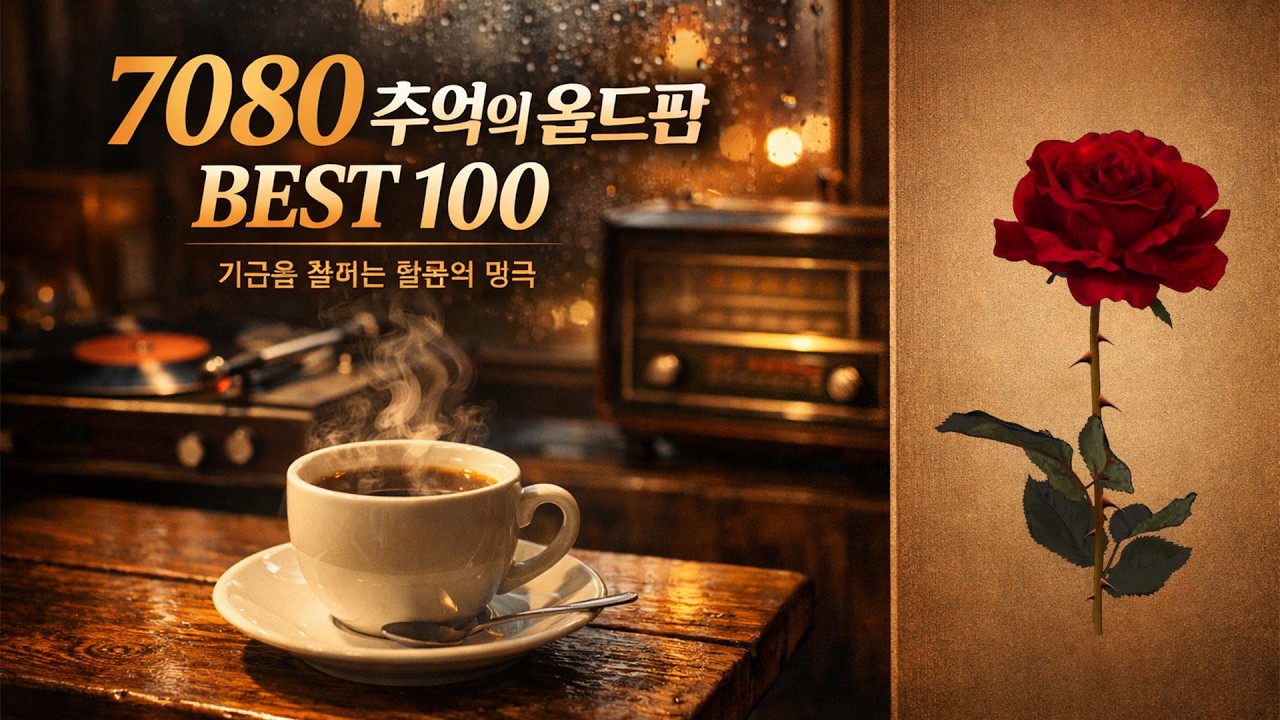 ☕ 커피 한 잔과 함께 듣는 7080 추억의 팝송 100선 | 한국인이 가장 사랑하는 불후의 명곡 리스트 | 비 오는 날 생각나는 감성 올드팝 🎧