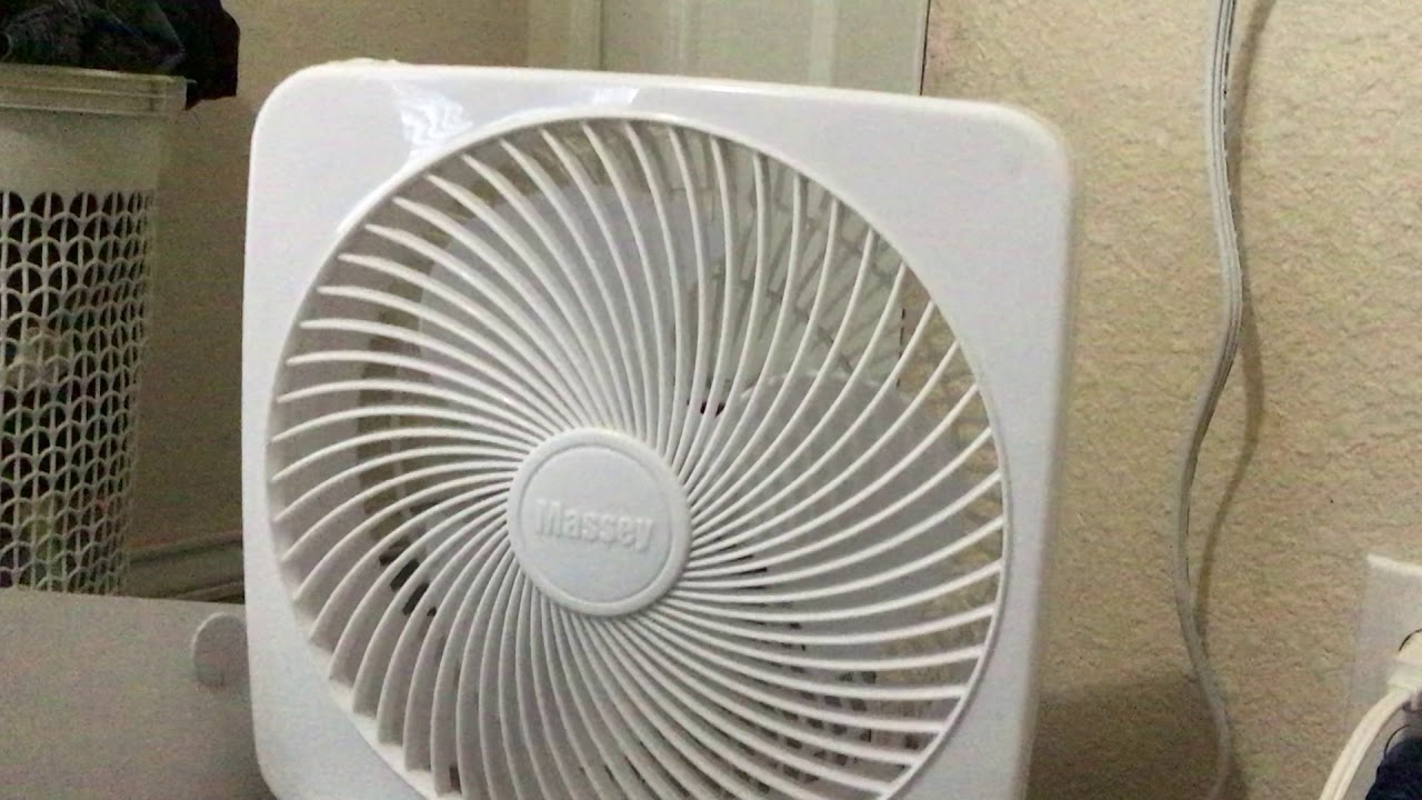 2012 Massey 9” Personal Box Fan Operating on 11/3/20