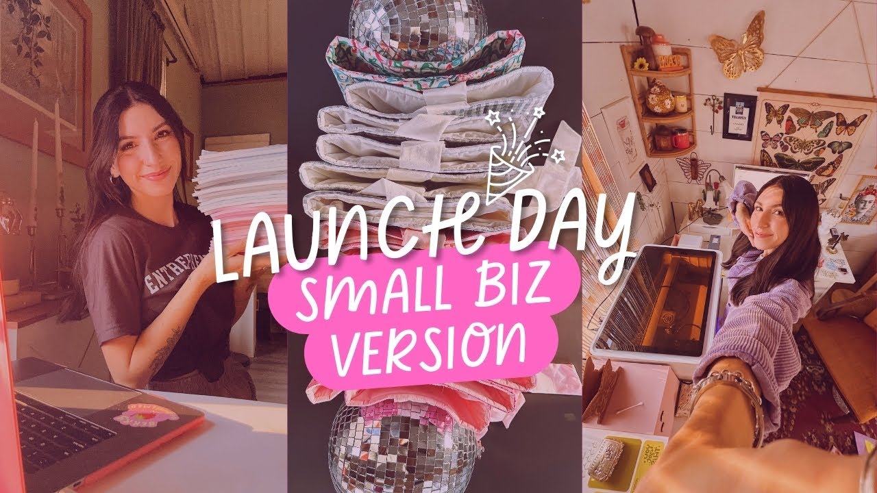 Launch Day! Small Business Vlog + Doubts/Real Talk