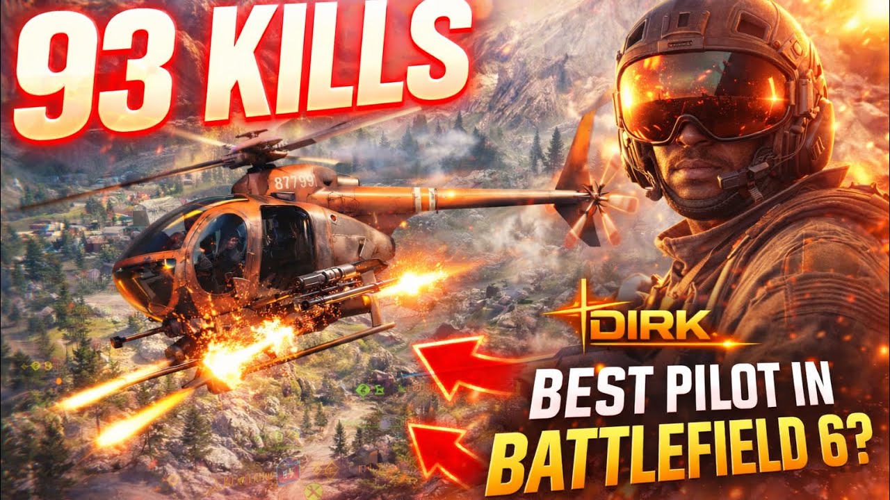93 Kills with the Little Bird — Best Pilot in Battlefield 6?