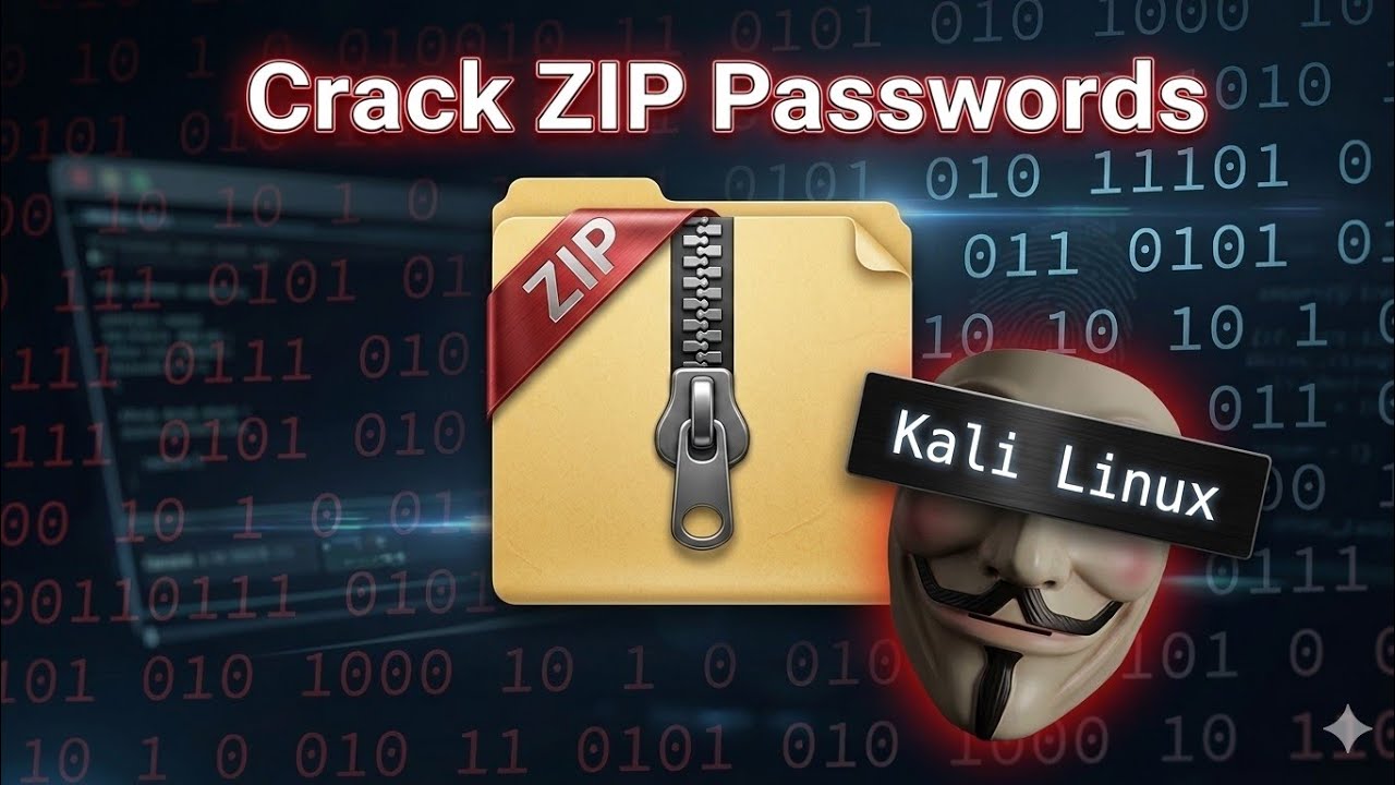 How to Crack ZIP File Passwords in Kali Linux (Ethical Hacking Tutorial)