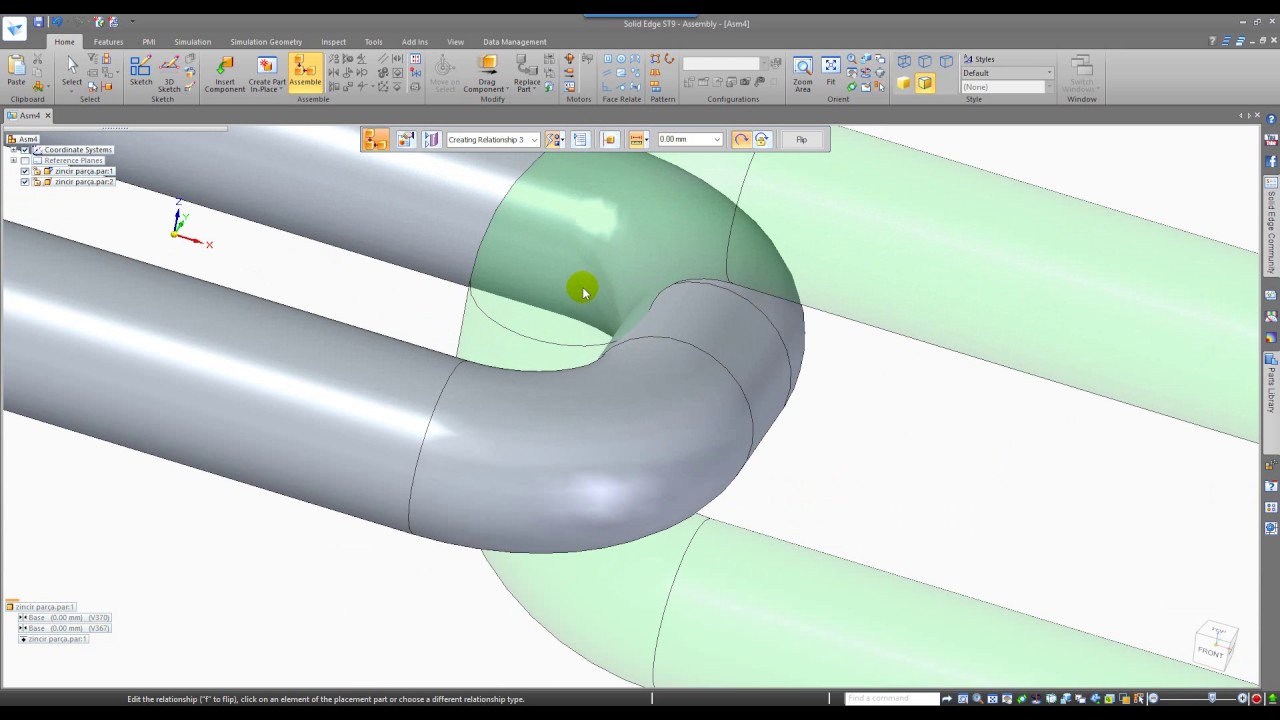 Solid Edge ST9 - Chain Assembly Sample