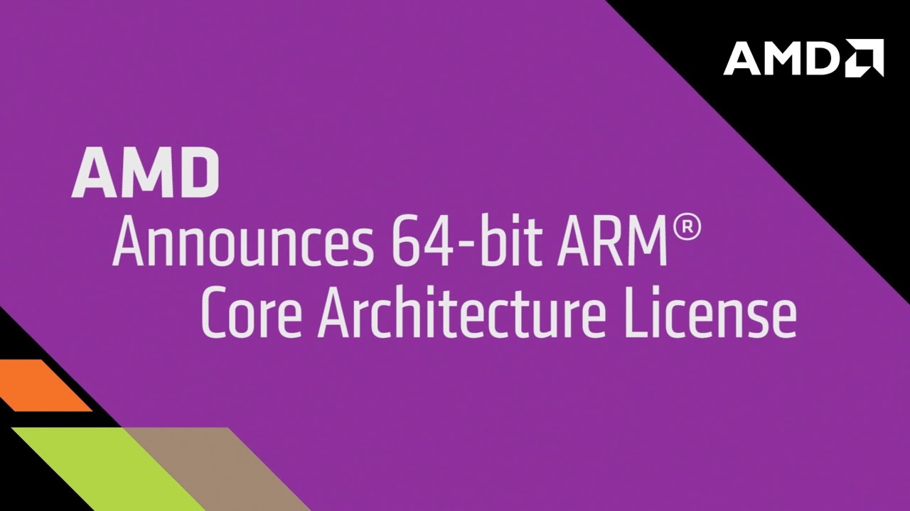 AMD Announces 64-bit ARM Core Architecture License