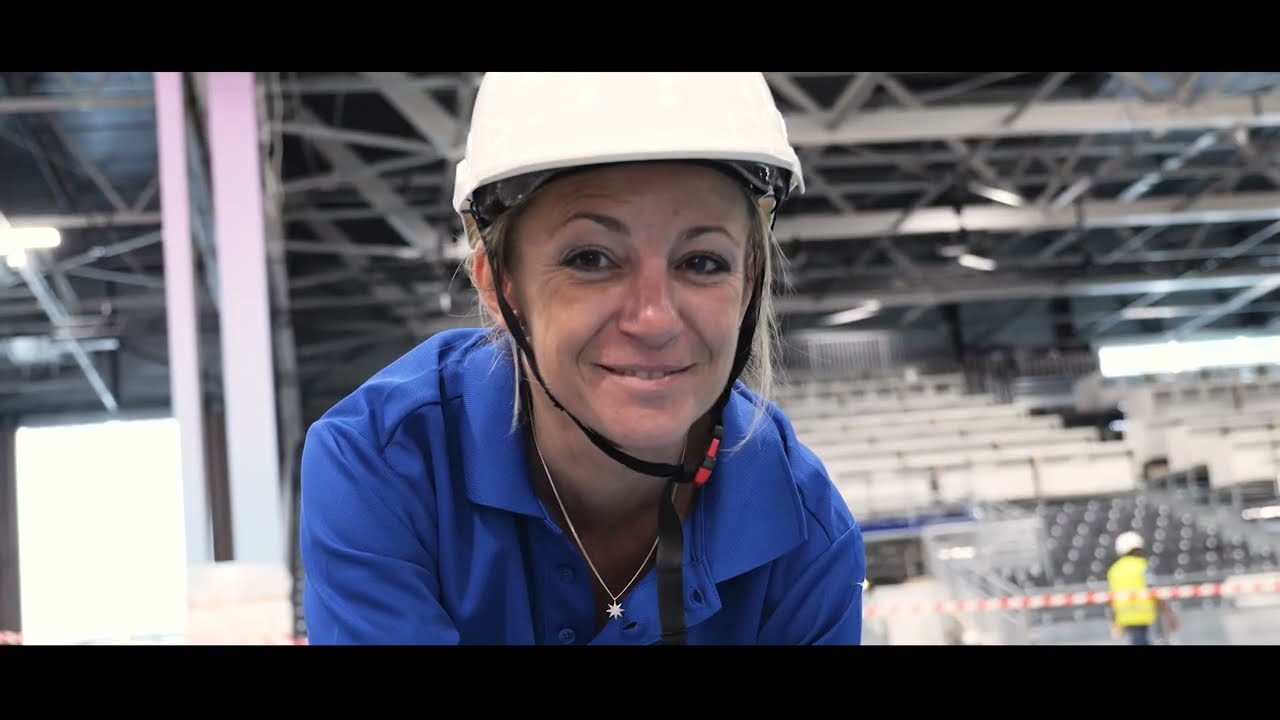 Installation des sols des Jeux de Paris 2024