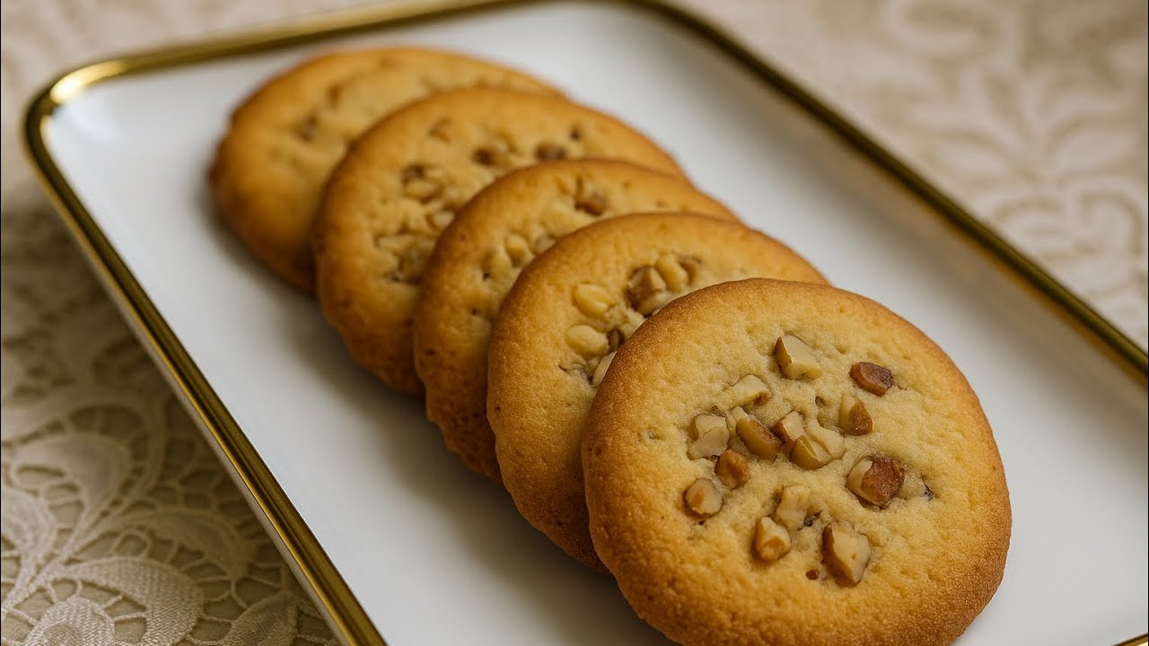 Perfect Bakery Walnut Cookies | Ready in 5 Minutes